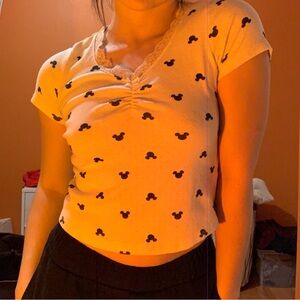 Mickey mouse top, white